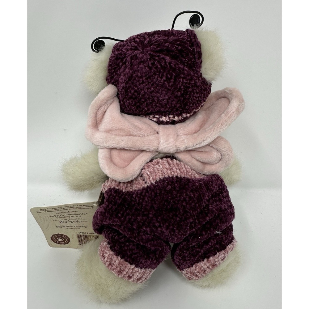 Boyds Bears Head Bean Collection Flitter B Bugsley Plush Bear #918702 NWT - Picture 3 of 5